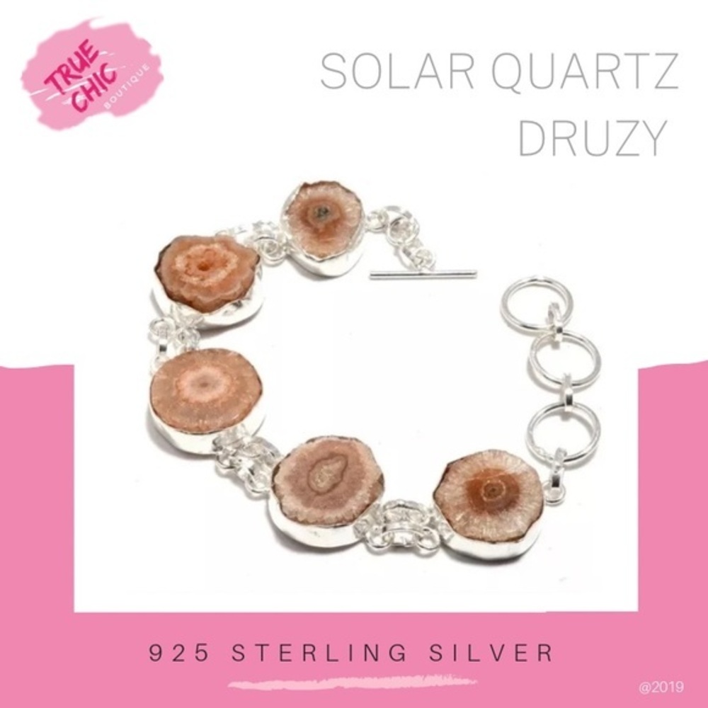 Solar Quartz Druzy Bracelet